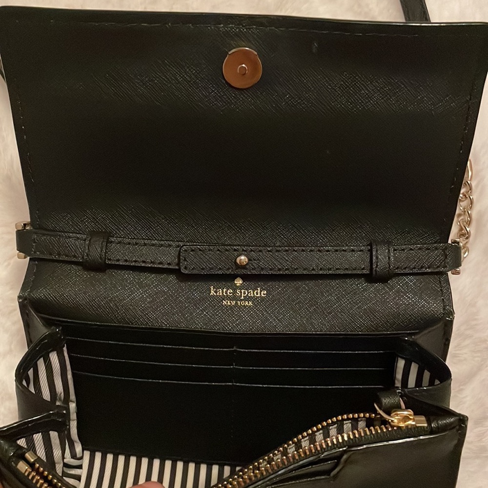 Kate Spade Black Staci Small Flap Crossbody - Picture 7 of 9